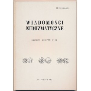 Wiadomości numizmatyczne 1992/3-4