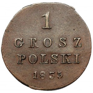 1 grosz polski 1835 IP - b.ładny
