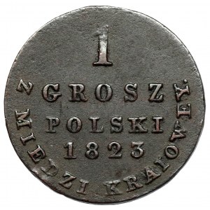 1 grosz polski 1823 IB z MIEDZI KRAIOWEY