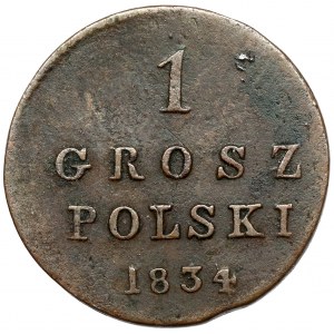 1 grosz polski 1834 KG - Gronau - rzadki