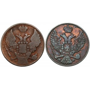 3 grosze 1839-1840, zestaw (2szt)