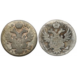 5 Polish pennies 1822-1823 IB, set (2pcs)