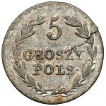 5 groszy polskich 1827 IB - Bienik - rzadkie