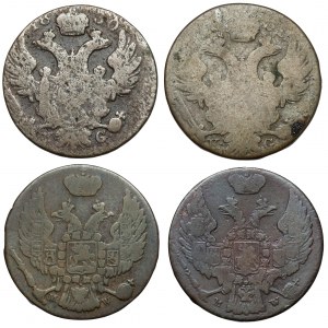 10 groszy 1830-1840, zestaw (4szt)