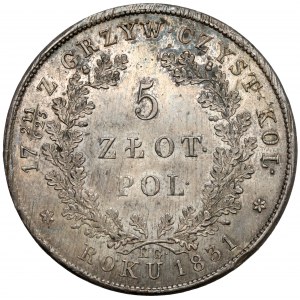 Powstanie Listopadowe, 5 złotych 1831 KG - znakomita