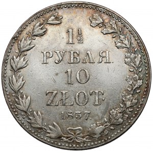 1-1/2 rubla = 10 złotych 1837 MW, Warszawa - duże 7