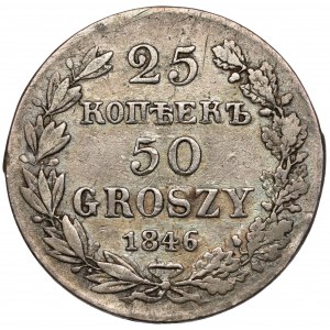 25 kopiejek = 50 groszy 1846 MW, Warszawa