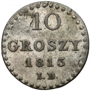 Księstwo Warszawskie, 10 groszy 1813 IB