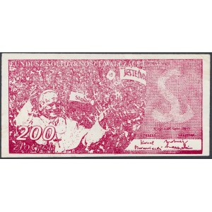 Solidarność, Fundusz Solidarności Walczącej - 200 złotych - Jan Paweł II