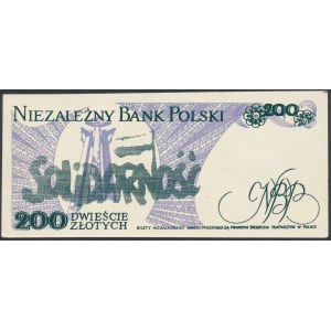 Solidarność, 200 złotych 1986 Zbigniew Bujak