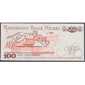 Solidarność, 100 złotych 1984 Lecha Wałęsa