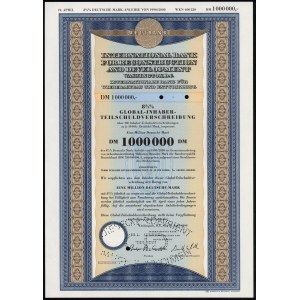 USA, Welt Bank, SPECIMEN Obligacji 1 mln DM 1990