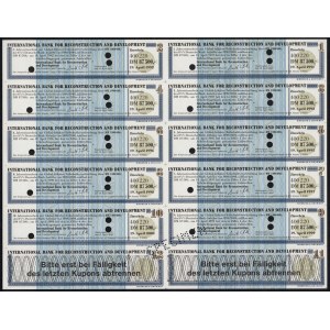 USA, Welt Bank, SPECIMEN Obligacji 1 mln DM 1990