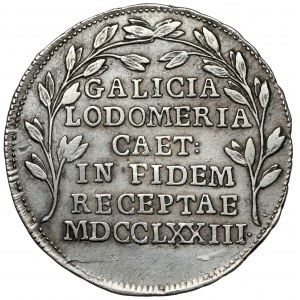 Galicja i Lodomeria, Żeton Przyłączenie do Cesarstwa Austriackiego 1773 - popiersia