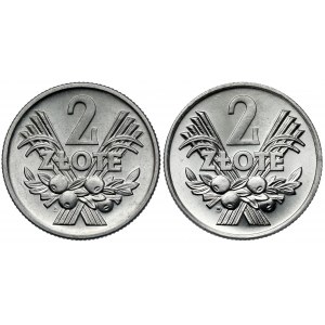 2 złote 1958-1970, zestaw (2szt)