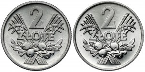 2 złote 1958-1970, zestaw (2szt)