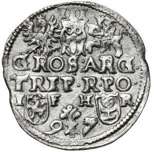 Zygmunt III Waza, Trojak Poznań 1597 - długa kryza