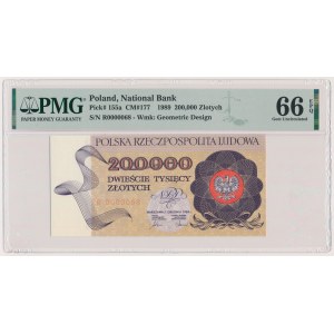 200.000 złotych 1989 - R 0000068 - niski numer