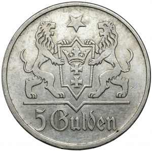 Gdańsk, 5 guldenów 1923