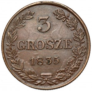 3 grosze 1835 MW, Warszawa - bardzo ładne