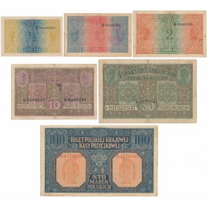 General / General 1/2 - 100 mkp 1916 (6pcs)