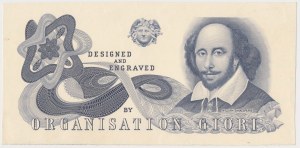 GIORI - staloryt banknotu testowego W. Shakespeare
