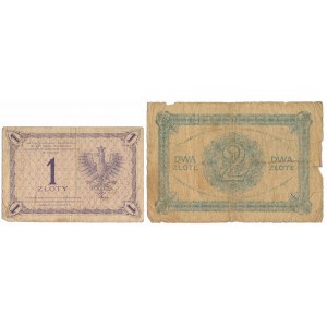 1 i 2 złote 1919 - zestaw (2szt)