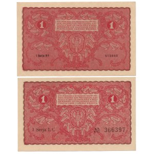 1 mkp 08.1919 - I Serja BF i LC - zestaw (2szt)