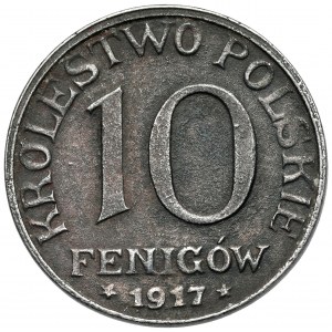Królestwo Polskie, 10 fenigów 1917 NBO