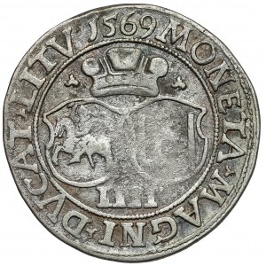Zygmunt II August, Czworak Wilno 1569 - tarcze z wcięciem
