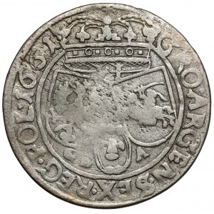 Jan II Kazimierz, Szóstak Lwów 1661 GBA - 2x data - b.rzadki