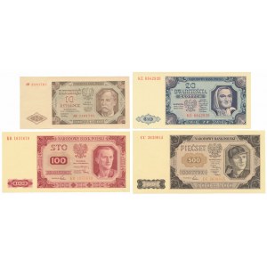 Zestaw 10 - 500 złotych 1948 (4szt)