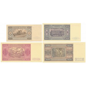 Zestaw 10 - 500 złotych 1948 (4szt)