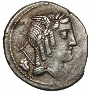 Roman Republic, L. Iulius Bursio (85 BC) AR Denarius