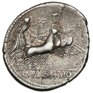 Roman Republic, L. Iulius Bursio (85 BC) AR Denarius