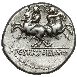 Republika, C. Servilius M.f. (136 p.n.e.) Denar