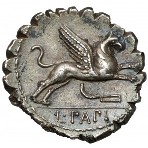 Republika, L. Papius (79 p.n.e.) Denar serratus