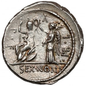Roman Republic, M. Nonius Sufenas (59 BC) AR Denarius