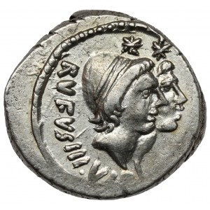 Roman Republic, Mn. Cordius Rufus (46 BC) AR Denarius