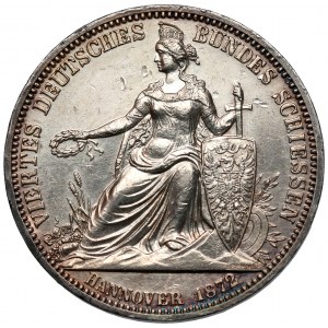 Hannover, Feinsilbermedaille 1872 - Viertes Deutsches Bundesschießen