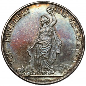 Switzerland, 5 Francs 1872, Zürich, Shooting Festival