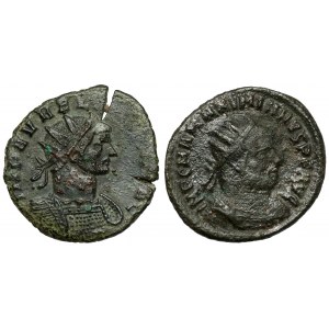 Aurelian and Maximian Herculius, antoninian, lot (2pcs)