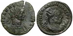 Aurelian i Maksymian Herkuliusz, antoninian, zestaw (2szt)