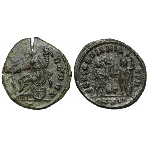 Aurelian and Maximian Herculius, antoninian, lot (2pcs)