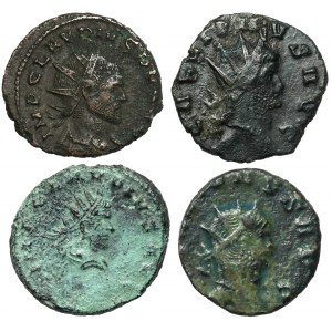 Gallien and Claudius II Gothicus, antoninian, lot (4pcs)