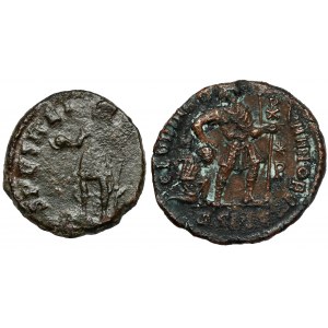 Gracjan (367-383 n.e.) Follis, zestaw (2szt)