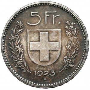 Szwajcaria, 5 franków 1923-B, Bern