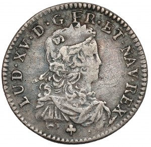 France, Louis XI, 1/6 ecu 1721-X, Amiens