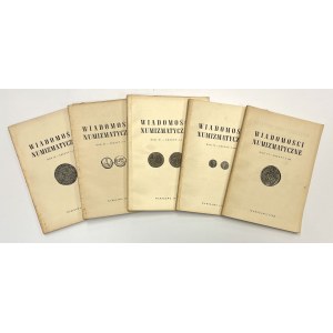 Wiadomości numizmatyczne 1959 i 1960 - kompletne dwa roczniki