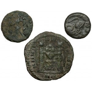 Celtic imitations od roman coins, lot (3pcs)